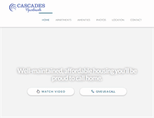 Tablet Screenshot of cascadesmetairie.com